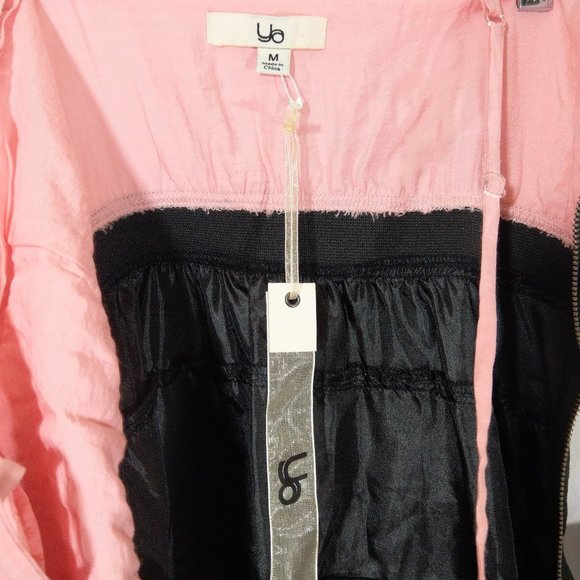 NWT Ya Los Angeles Pink Black Ruffly Tiered Mini - Picture 7 of 7
